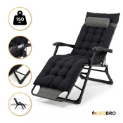 Розкладне крісло ліжко з подушкою LEOBRO Striped (LB-FCB-G1-STR)