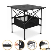 Розкладний туристичний стіл для пікніка LEOBRO 52x52x50 см (LB-1116)