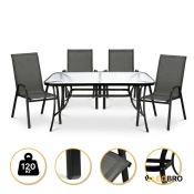 Комплект садових меблів LEOBRO Comfort 4 крісла + великий столик (LB-1055)
