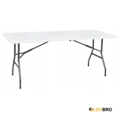 Раскладной стол для кейтеринга FunFit 180x74 x 3,5 см Белый (4897)