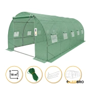 Усиленная садовая теплица парник LEOBRO Garden 18м2 Green (LB-18M25)