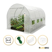 Садовая теплица парник LEOBRO Garden 10м² White (LB-G103-WHT)