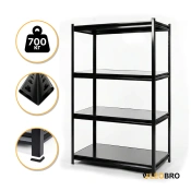 Стеллаж с металлическими полками LEOBRO 152 х 70 х 30 см, 175кг/полка, 4 полки (LB-R126)
