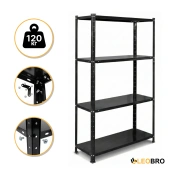 Стелаж з металевими полицями LEOBRO 150 х 75 х 30 см, 35кг/полиця, 4 полиці (LB-R125)