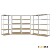 Стелаж LEOBRO 180 х 450 х 40 см, 175кг/полиця, 5 полиць (LB-R175-GALX5)