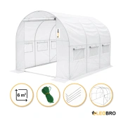 Садовая теплица парник LEOBRO Garden 6м2 White (LB-G101-WHT)
