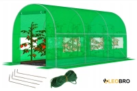 Садовая теплица с окнами FunFit Garden 10m2 = 400*250*200 (Зеленая) (1466)