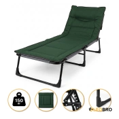 Розкладне ліжко (розкладачка) з вбудованим матрацом LEOBRO Khaki (LB-FB-S1-KHA)