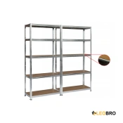 Набор из двух стеллажей LEOBRO Premium 150 х 140 х 30 см, 150кг/полка, 5 полок (LB-R110Х2)