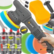 Полірувальна машинка MAJSTER MP0445 1,6KW + 4 насадки + полірувальна паста MENZERNA