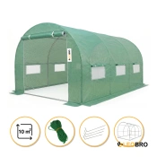 Усиленная садовая теплица парник LEOBRO Garden 10м2 Green (LB-10M25)