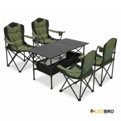 Комплект туристический - стол LEOBRO 93x55x50 см и 4 кресла Honor XL Comfort