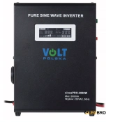 УЦЕНКА!  Гибридный ИБП/инвертор Volt Polska SINUS PRO 2000 W 24/230V 1400/2000W (3SP200024W)