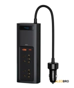 Автомобильный инвертор Baseus 150W (220V CN/EU) Чорний (CRNBQ-A01)