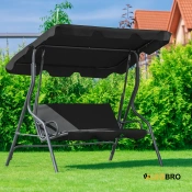 Качеля с подушками на 3 человека LEOBRO Relax Black