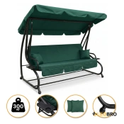 Большая качеля с подушками LEOBRO Luxury Plus Green (LB-1050)