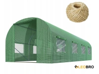 Садовая теплица с окнами Plonos 13,5m2 Зеленая = 300х450х200 см (4917)