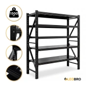 Металлический стеллаж LEOBRO Premium Pro 200 х 200 х 50 см, 300кг/полка, 5 полок (LB-R131)