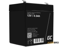 AGM Акумулятор Green Cell VRLA 4.5Ah 12V (AGM44)