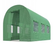 Садова теплиця з вікнами Plonos 7m2 Зелена = 200х350х200 см (4914-A)