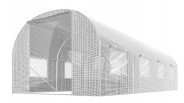 Садова теплиця з вікнами Plonos 10m2 = 400х250х200 см (Біла) (4974)