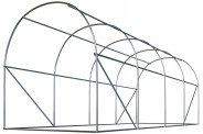 Садова теплиця з вікнами Plonos 10m2 = 400х250х200 см (Біла) (4974)