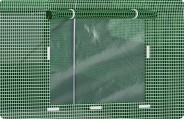 Садова теплиця з вікнами Plonos 10m2 Зелена = 250х400х200 см (4916)