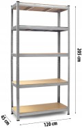 Стелаж Humberg 205 x 120 x 45 см (HR-850)