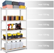 Стелаж Humberg White 150 х 75 х 30 см (HR-841)