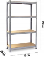 Стелаж Plonos 150 х 75 х 30 см (PL-700)