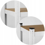 Стелаж Humberg White 180 х 90 х 30 см (HR-844)