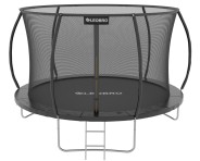Батут із внутрішньою захисною сіткою 252 см LEOBRO Premium Pro 8FT BLACK