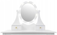 Косметичний туалетний столик з табуретом FUNFIT White LED (2784)