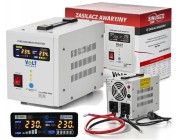 Гібридний ДБЖ/інвертор Volt Polska SINUS PRO 500 E 12/230V 350/500W (3SP050012E)