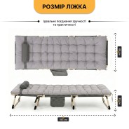Розкладне ліжко (розкладачка) з подушкою LEOBRO Темна смужка