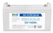 Гелевий Акумулятор 140Ah 12V VOLT GEL VPRO SOLAR (6AKUGEL140)