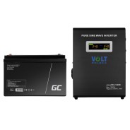 Комплект Volt Polska SINUS PRO 1000 W 12/230V 700/1000W + Акумулятор Green Cell AGM VRLA 100Ah 12V