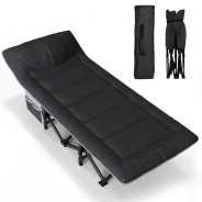 Туристична розкладачка LEOBRO Чорна (HT-169K Black)