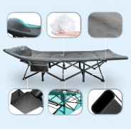 Туристична розкладачка LEOBRO Чорна (HT-169K Black)