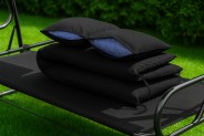 Велика гойдалка з подушками LEOBRO Luxury Black