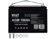 Гібридний ДБЖ/інвертор Volt Polska SINUS PRO 2000 S 24/230V 1400/2000W + 2 шт Акумулятор VOLT VRLA 100Ah 12V