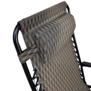 Розкладне крісло шезлонг LEOBRO Zero Gravity в клітку (HT-167D PLAID)