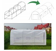 Садова теплиця парник LEOBRO Garden 6м2 White (LB-6M19W)