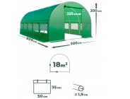 Садова теплиця парник LEOBRO Garden 18м2 Green (LB-18M19)