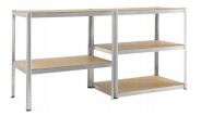 Металлический стеллаж FunFit 180x100x50 см, прочный (200 кг/полка)