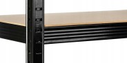Стелаж LEOBRO Чорний 180 х 90 х 40 см, 175кг/полиця, 5 полиць (LB-R175-BLK)