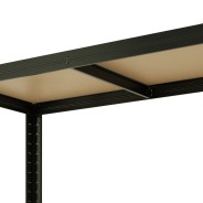 Стелаж LEOBRO Premium Чорний 180 х 90 х 40 см, 175кг/полиця, 5 полиць (LB-R175-BLN)