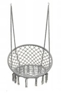 Гойдалка гніздо 110 см плетена FUNFIT Gray (2766)