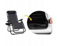 Розкладне крісло шезлонг LEOBRO Zero Gravity Black (LB-ZGC-A1-BLK)