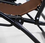 Розкладне крісло шезлонг LEOBRO Zero Gravity Brown (LB-ZGC-A1-BRN)